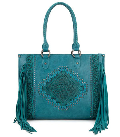 Montana West Tool Fringe Collection Concealed Carry Wide Tote