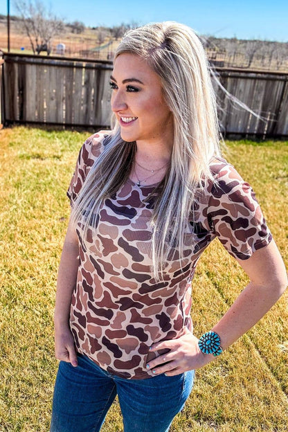 On the Front Line Mesh Top - small & medium remaining