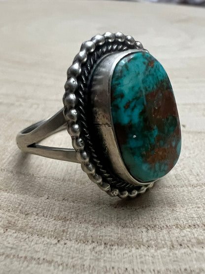 Randy Billy Royston Turquoise & Sterling Silver Ring - Size 10