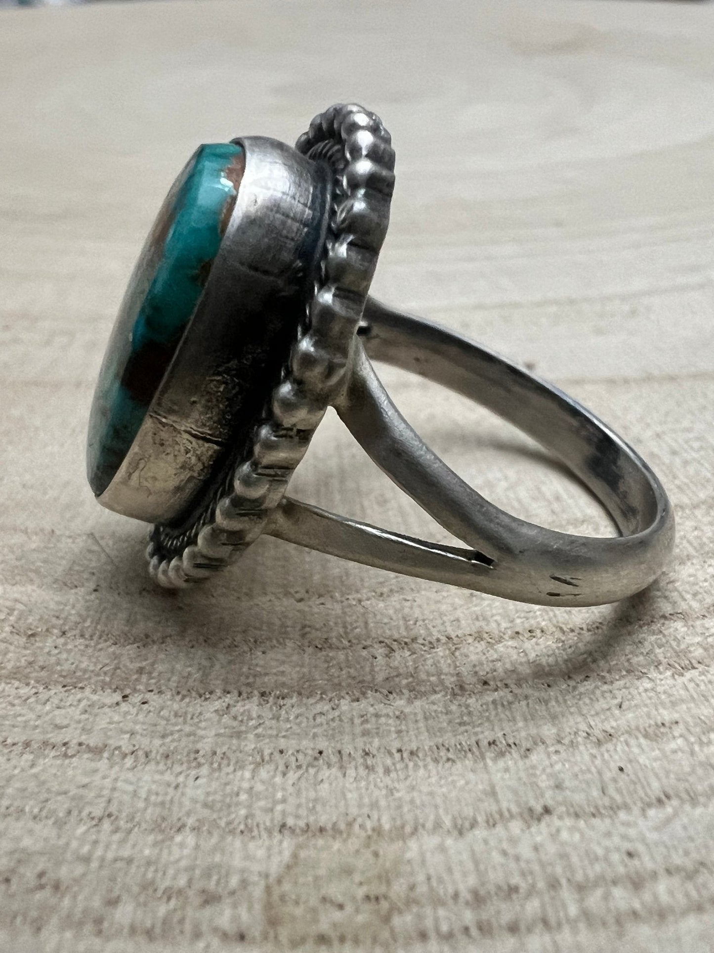 Randy Billy Royston Turquoise & Sterling Silver Ring - Size 10