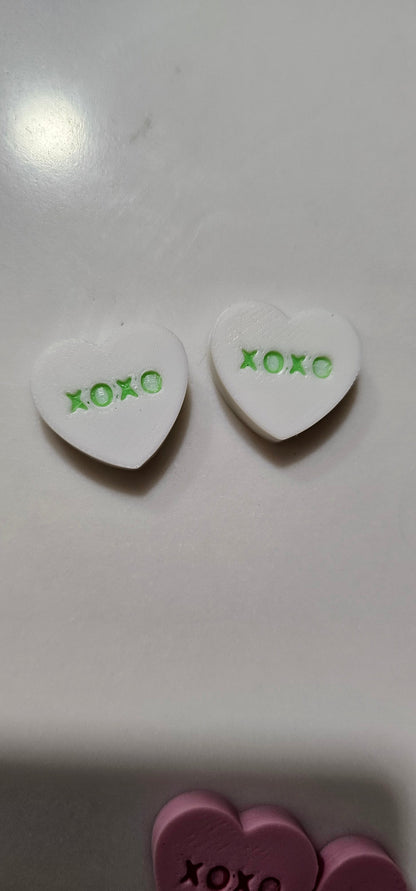 3d Printed Candy Conversation Heart Pins or Earrings Made in America