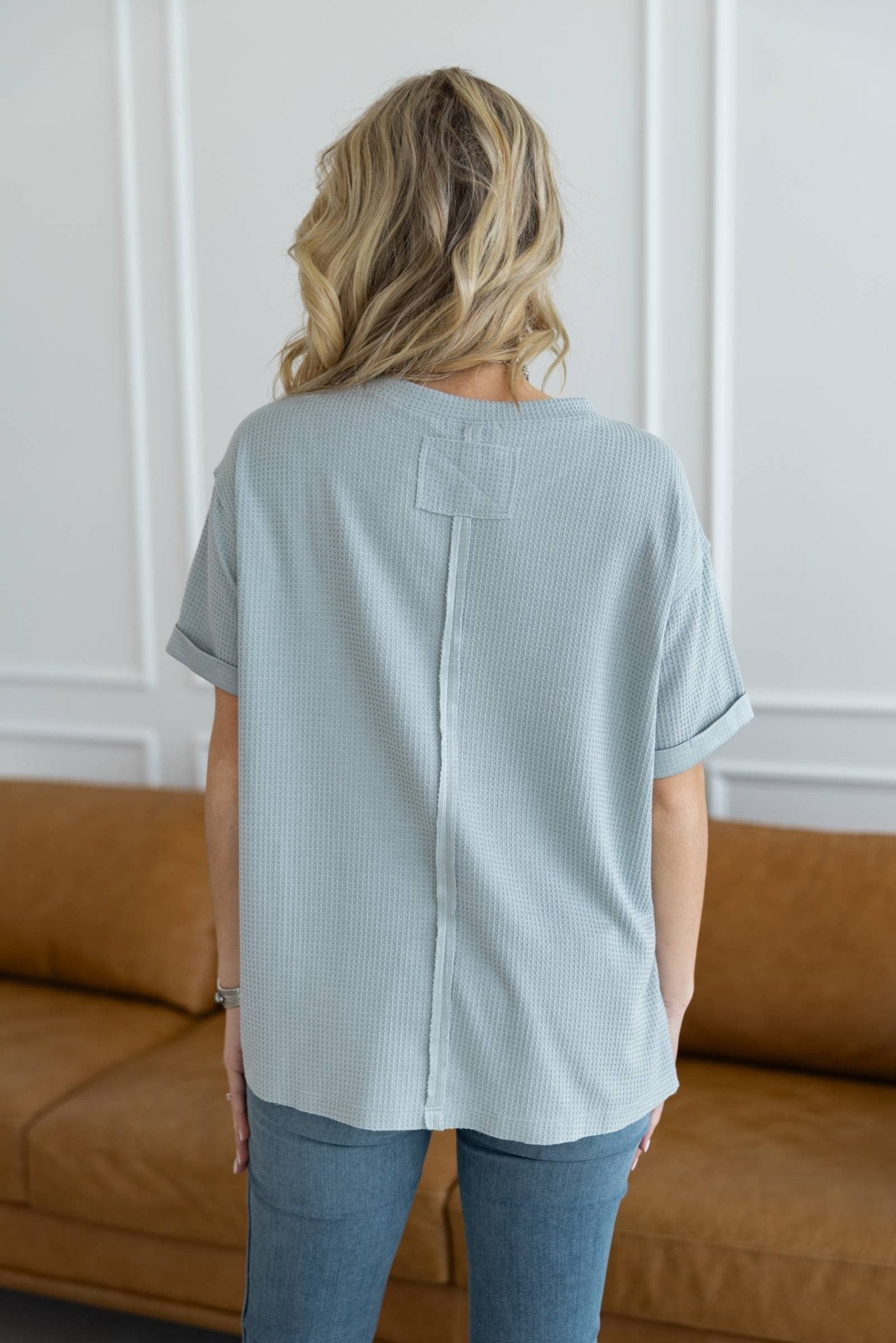 Santa Anna Short Sleeved Textured Top - 5 colors available