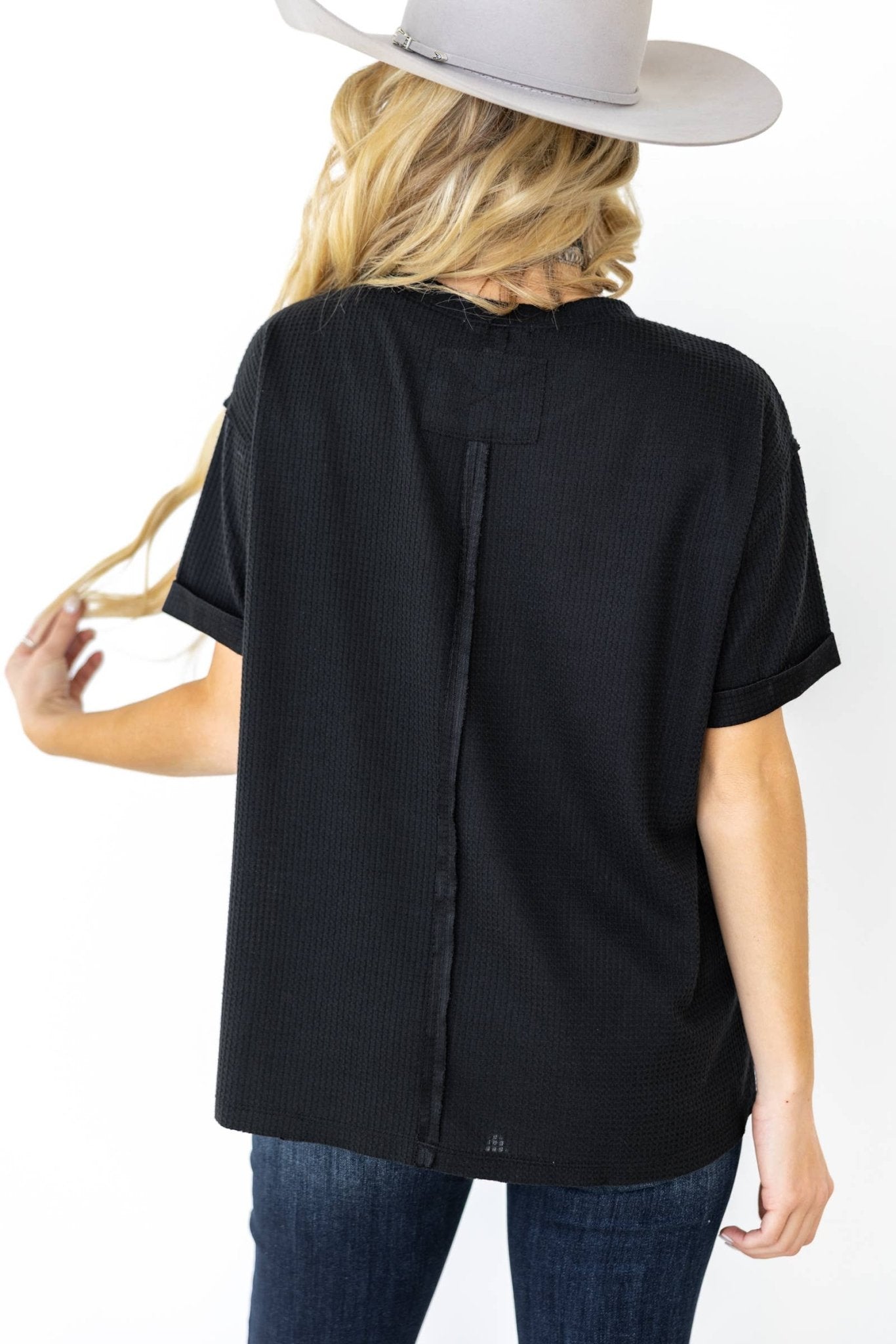 Santa Anna Short Sleeved Textured Top - 5 colors available