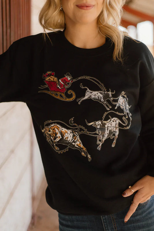 Santas Cattle Drive Sweatshirt