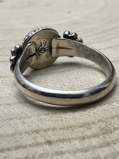 Suzanna Johnson Navajo Handmade Kingman Turquoise Ring